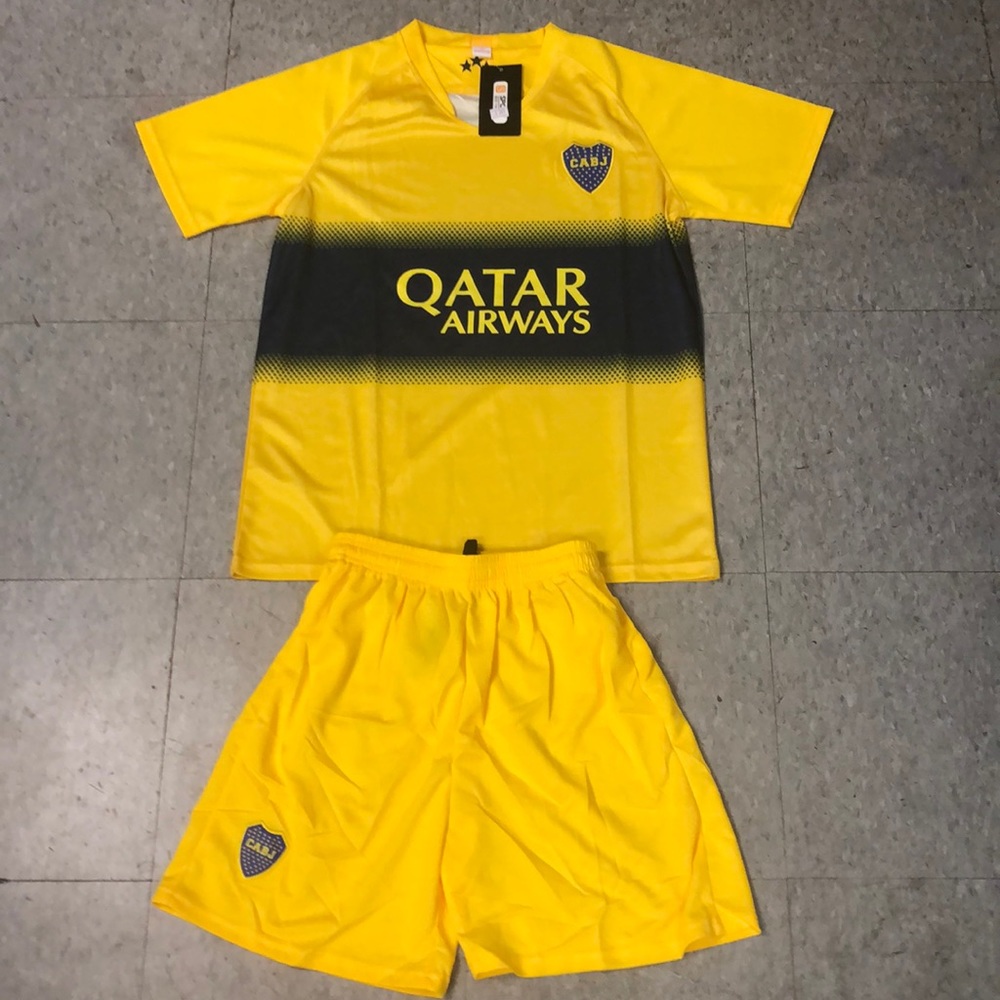 Boca jrs Home 2020 yellow set size S, M, L & XL